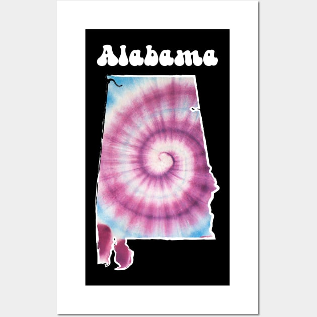 Alabama Tie Dye Wall Art by SunburstGeo